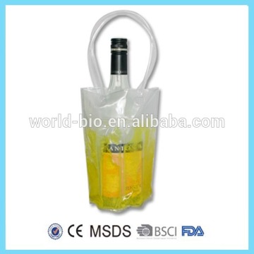 Wine freezer pack with handle