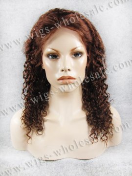 Human hair full lace wigs wholesale auburn glueless short wave custom made