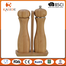 2016 New Factory Wholesale Kitchenware Bamboo Salt and Pepper Shaker Set