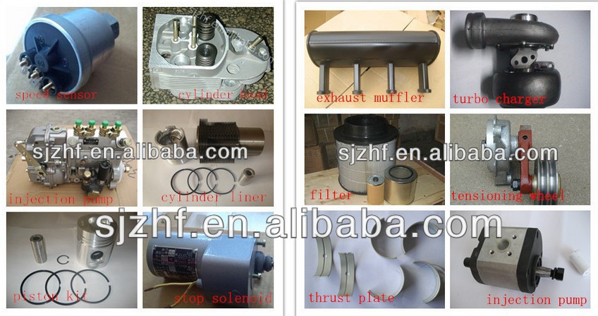 Deutz F1L511 engine parts dynamo 24v cooling fan
