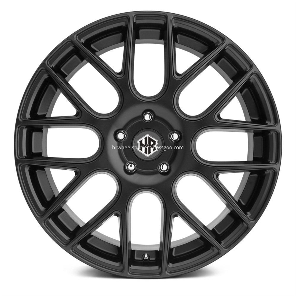Hrw Forged Hr801 Roue Forgée Monobloc Noir Avant Hrw Forged Hr801 Monoblock Forged Wheel Black Front