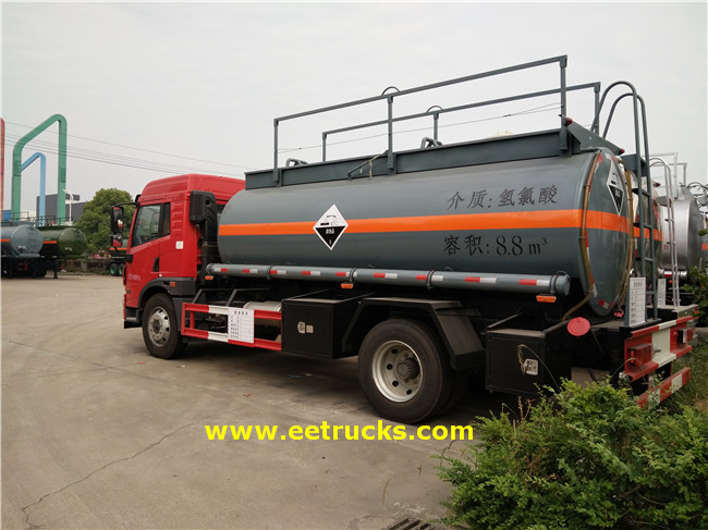 FAW 2500 Gallon Hydrochloric Acid Transport Trucks