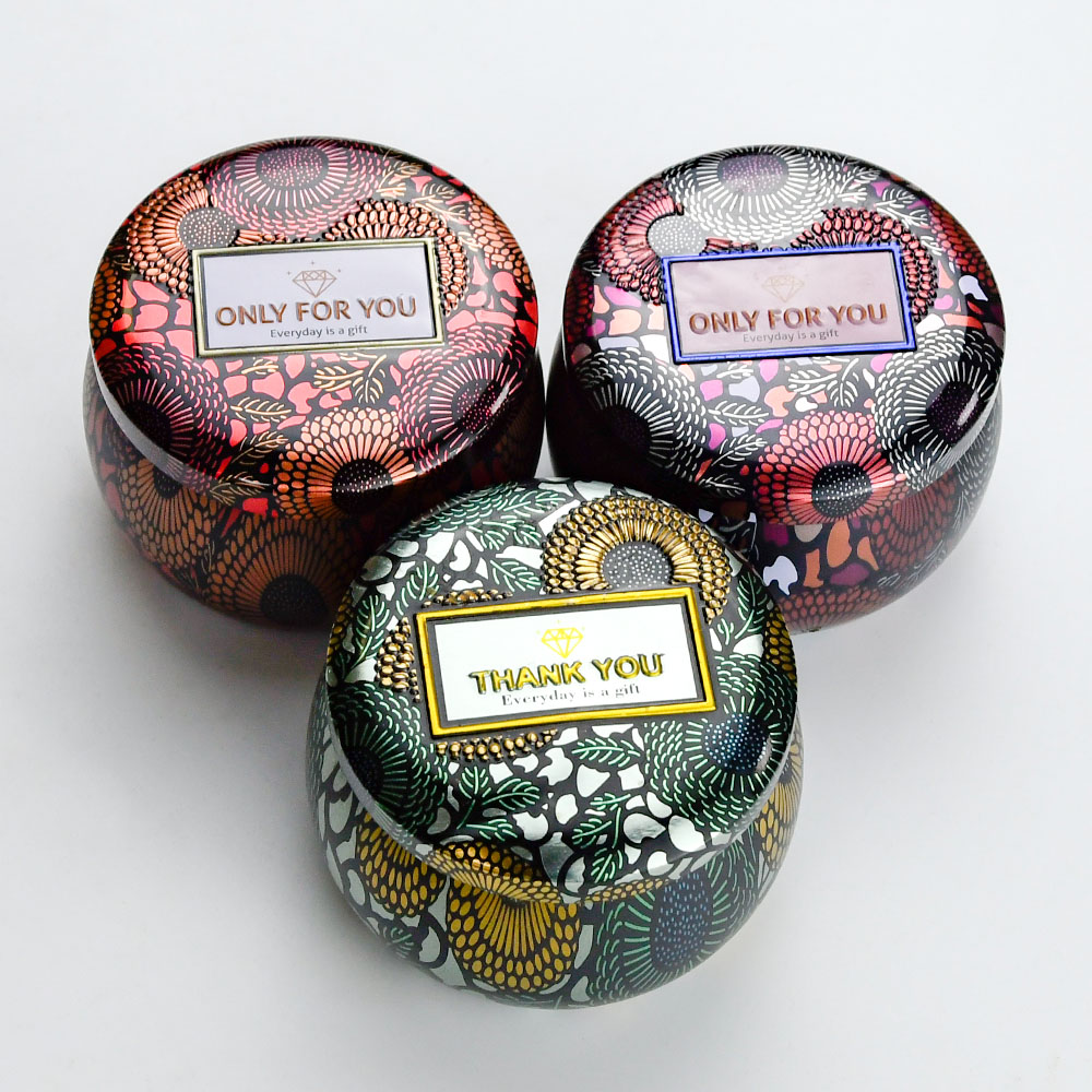 Color Printing Travel Candle Tins For Candle Making