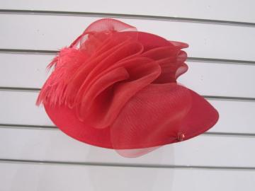 Ladies' Wool Feather Desiner Church hats