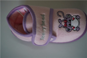 Embroidered Injection Girl's Shoes