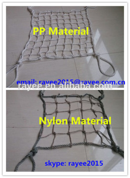 nylon cargo net 2mx3m with plastic hooks, cargo pallet net,trailer cargo nets/ trawl net