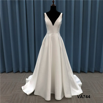 quinceanera v neck ball gown applique satin evening prom purple wedding dress