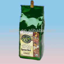 side gusset whole bean coffee aluminum foil bag heat seal