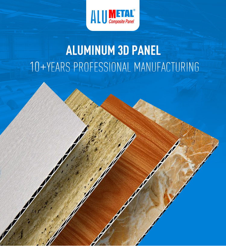 Aluminum ACM wall panel 3d board A2 aluminum composite panels