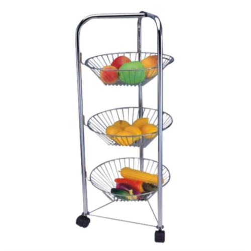 Stainless steel fruit rack for living room