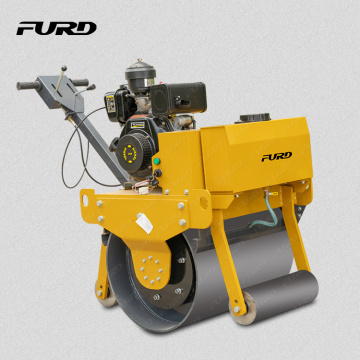 High performance mini walk behind single drum vibratory road roller