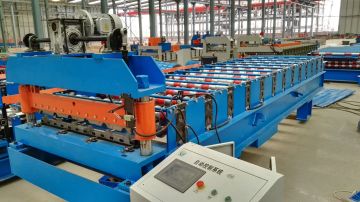 Double deck roll forming machine