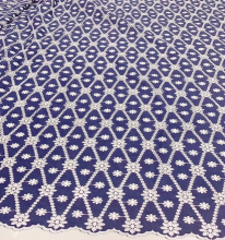african high quality dry cotton lace fabric material