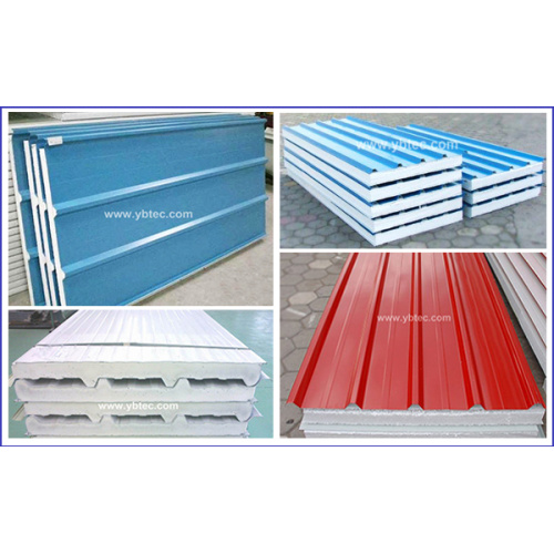 PU-IUWON EPS-ROCKWOOL Sandwich Panel hình thành dòng