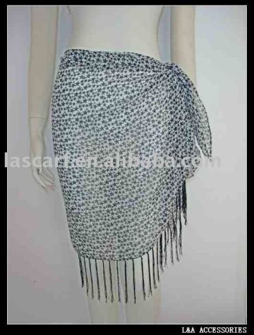 beach pareo,sarong, polyester sarong, polyester pareo