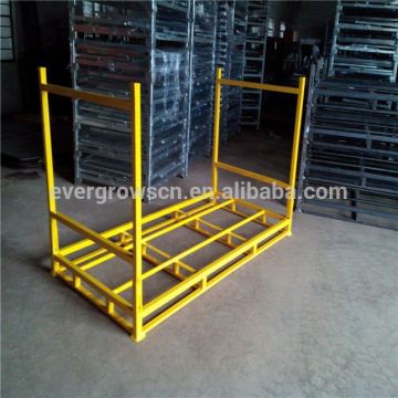 Demountable Removable Posts Tire Stacking Rack With Mesh Board