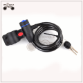 Super safe black bicycle cylinder lock