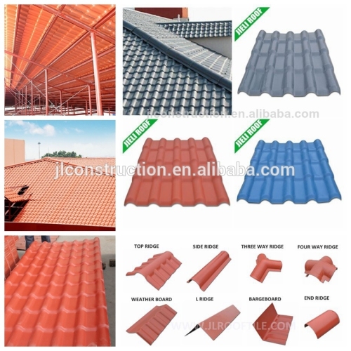 Heat proof pvc royal style roof sheet