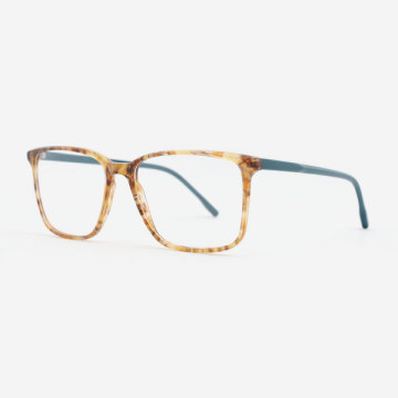 Super thin Rectangular Acetate Men's Optical Frames