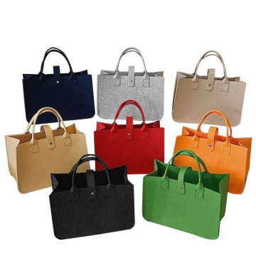 Minimalist Felt Handbag Tote for Bridesmaids - Bridal Party Gift Bag