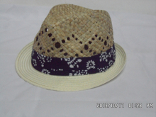 Sewn Fedora Hat W/ PU Band