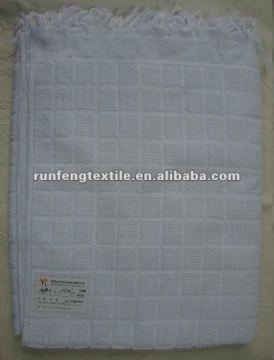 100% polyester white muslim hajj towel