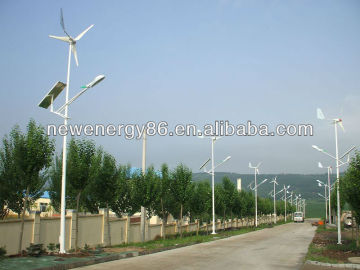 wind turbine/solar hybrid street lamp