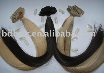 Clip-in Human Hair Extension/clip on hair extension/clip hair