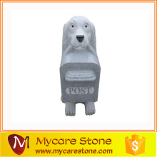 Outerdoor stone animal post mailbox