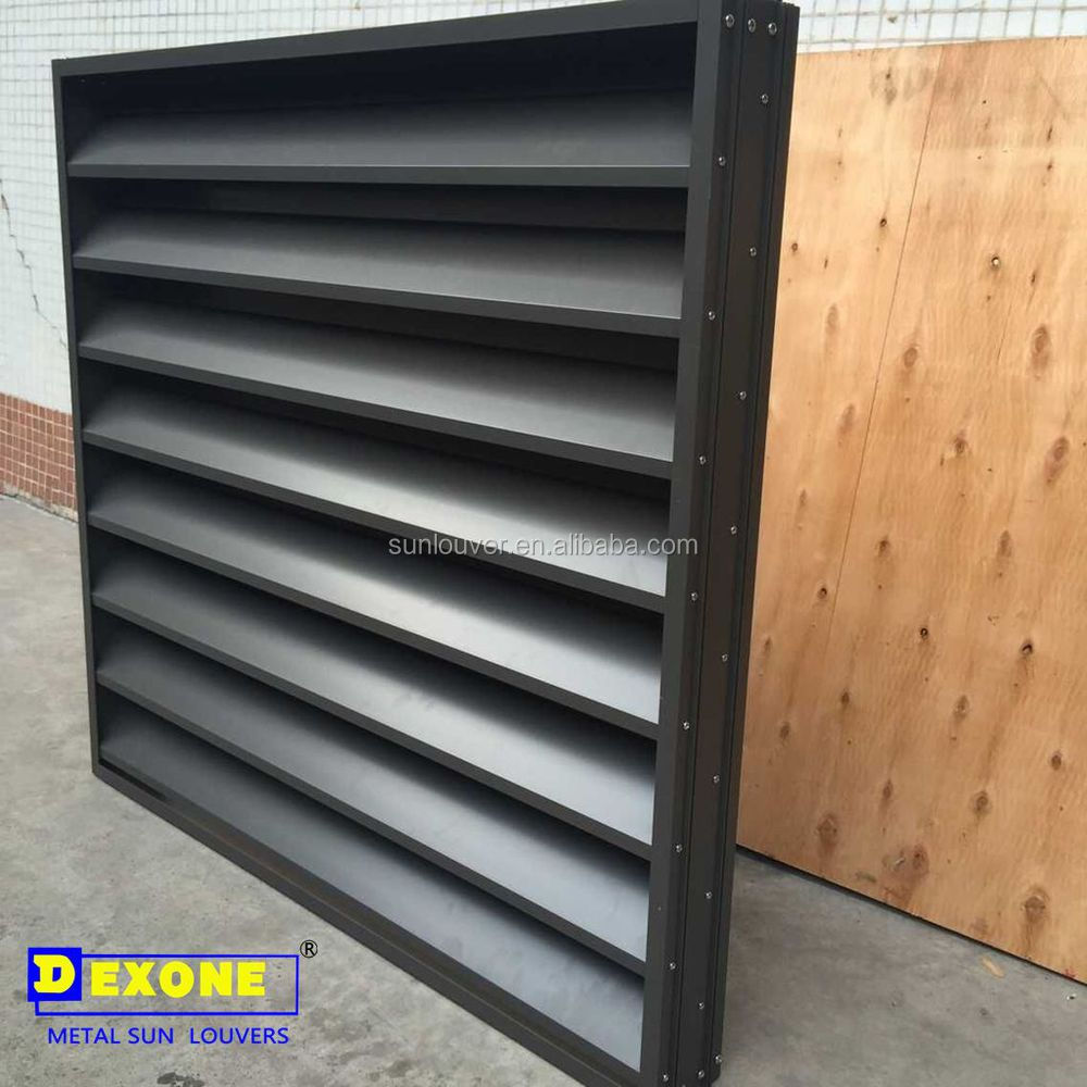 Aluminum rain louvers