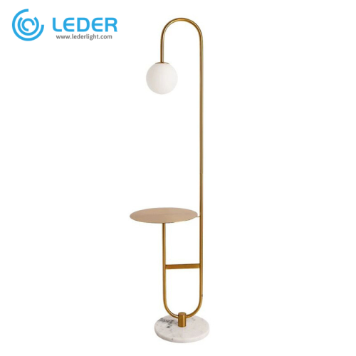 LEDER vysoké bílé stojací lampy