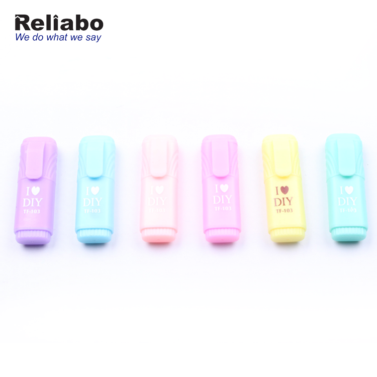 Reliabo Bulk Wholesale Custom Printed Logo Plastic Highlighters Pen