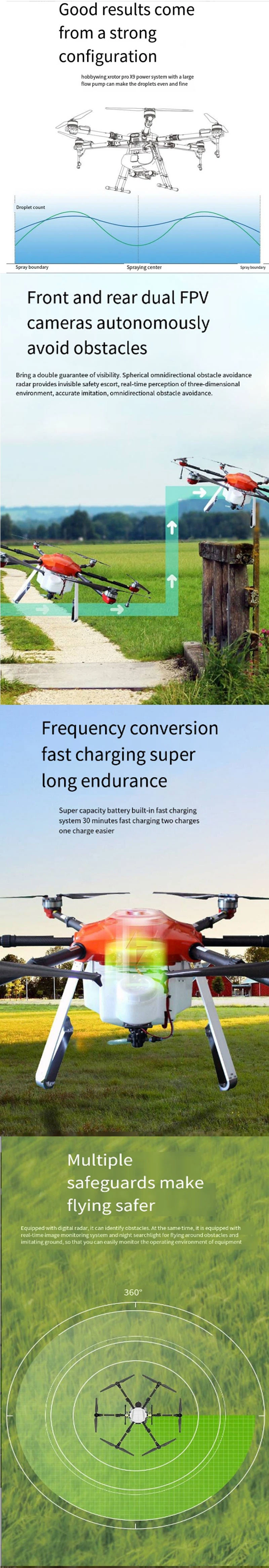 Agricultural Spraying Drone 5L Tank Loading Payload Uav Agriculture Drone