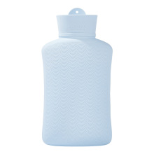 Small Silicone Hot Water Bottle with Cover for Pain Relief and Thermal Therapies