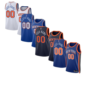 New Thailand Quality Heat Press New York Basketball Jerseys: Jalen Brunson, Carmelo Anthony, RJ Barrett
