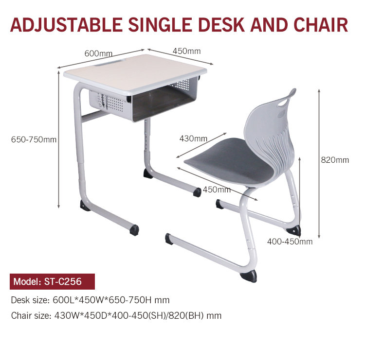 Classroom Student Desk School Furniture For Kids, High Quality