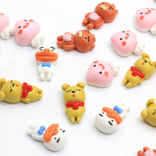 Il più nuovo Kawaii Multi Shape Cartoon Animali Mini Cabochon Giocattolo fai da te Decor Perline Charms Artigianato fatto a mano Perline Slime