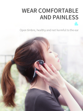 Comfortable call center headset bone conduction hearing