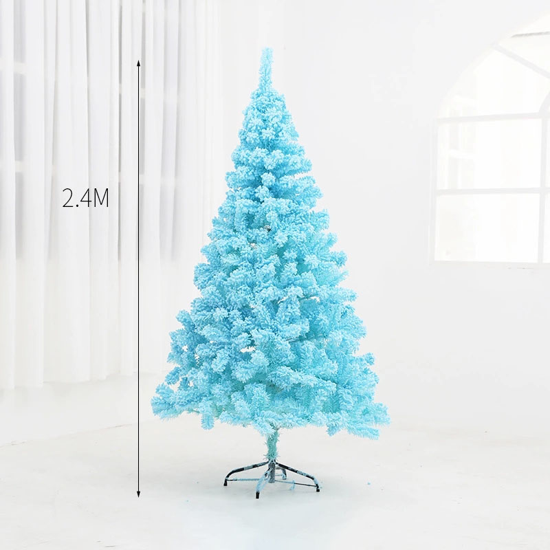 Simulation Tree Sky Blue Pink Christmas Decoration Living Room Restaurant Hotel Creative Christmas Tree Romantic Festival