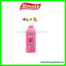 Famous brand houssy lychee flavored aloe vera drink with honey