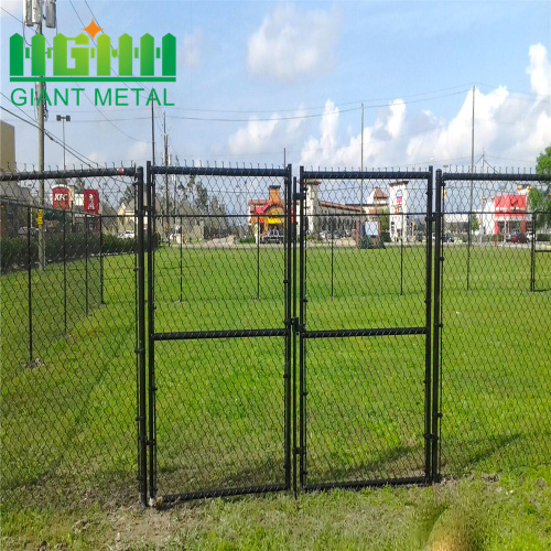 Reka bentuk baru Reka bentuk keselamatan Black Chain Link Pagar