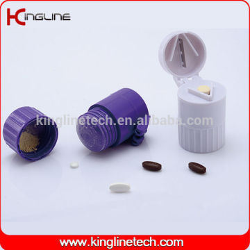 Plastic pill case with pill crushers and pill cutter (KL-9060)