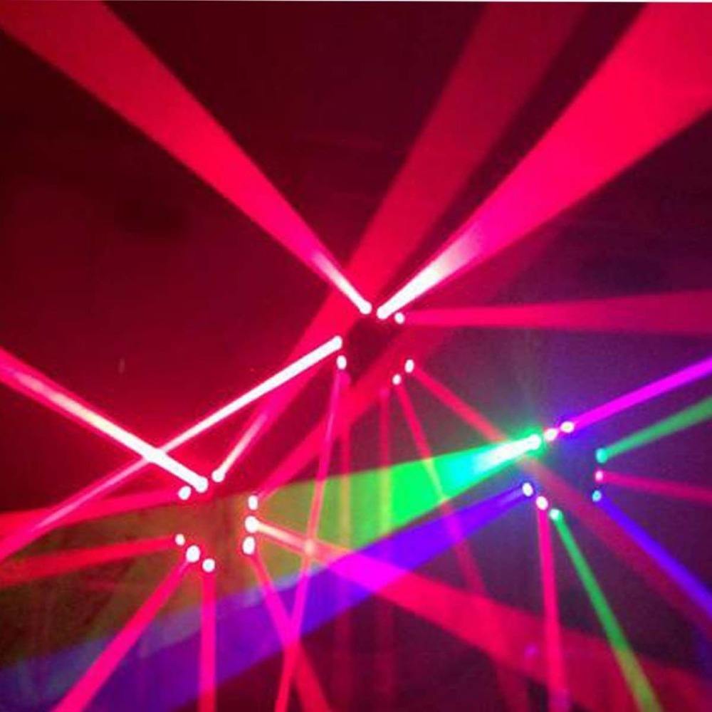 moving head light Big Dipper Betopper Seven Stars LM0910RG 9X10W RGBW 4in1 LED Moving Spider Light with RG Grating Laser Effects
