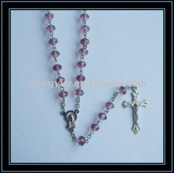 buy cheap crystal rosary necklace