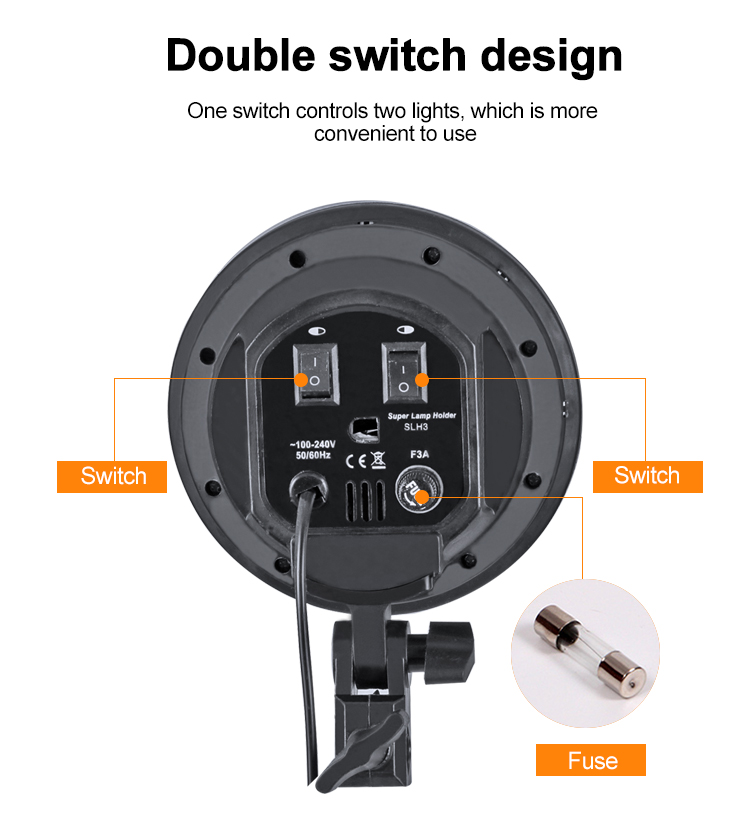 Zestaw oświetleniowy do studia fotograficznego z uchwytem głowicy lampy E27 4w1 portret wideo i fotografowanie produktów ciągły softbox