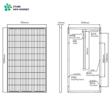 แผงโซลาร์เซลล์โพลี 290W สำหรับระบบพลังงานแสงอาทิตย์ในบ้าน