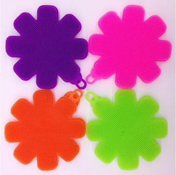 Flower Shape Silicone Scrubber for Face Bath