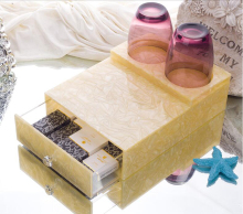Customized acrylic Storage Box For cup tea use