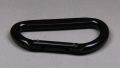 D-vorm Black Steel Safety Carabiner / Karabiner