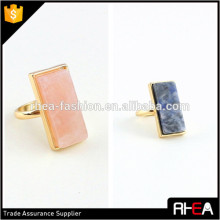 boho big size quartz ring jewelry,fashion gold alloy finger ring